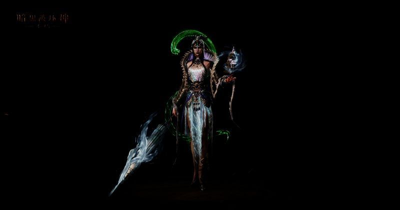 《暗黑破坏神：不朽》女角色穿着蛇年限定传奇时装图