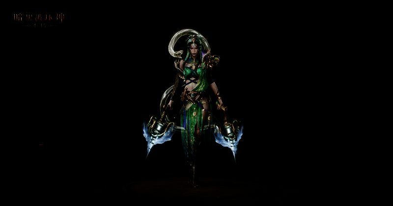 《暗黑破坏神：不朽》男角色穿着蛇年限定传奇时装图