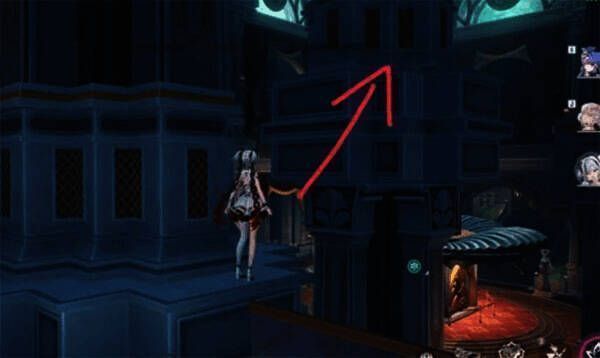 从柱子跳跃到前方台子并空中滑翔图片