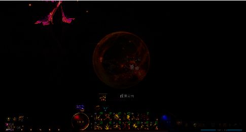 场地出现金色球体场景图