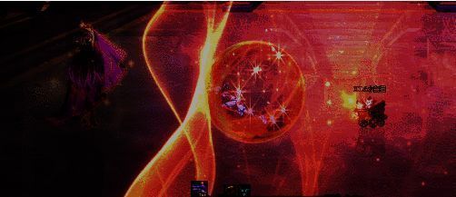 带着金球碰撞boss场景图