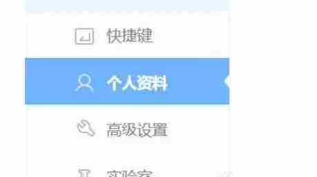 360极速浏览器个人资料选项标签图
