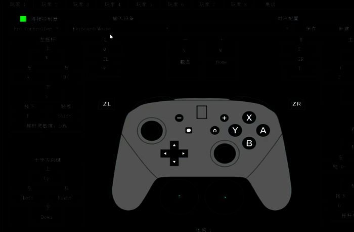 选择pro Controller选项界面