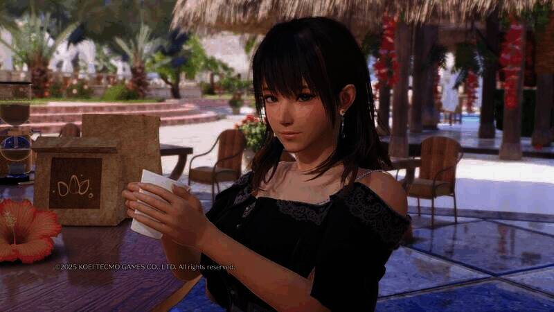 游戏中女孩撒娇的画面