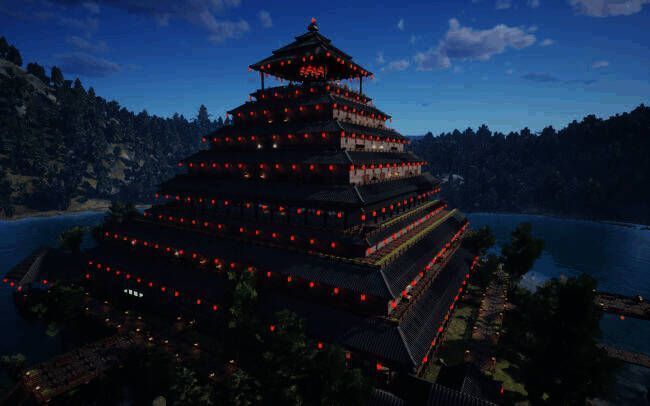 《帝国神话》中玩家建造的楼阁宫殿图片1