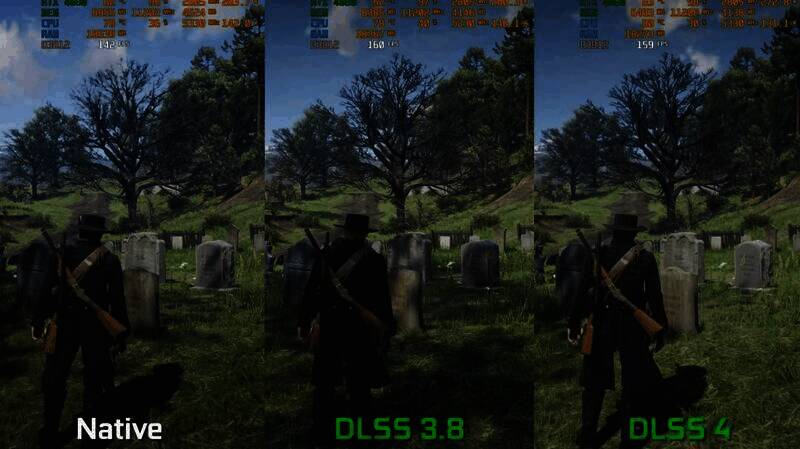 DLSS 3.8与DLSS 4对比图1