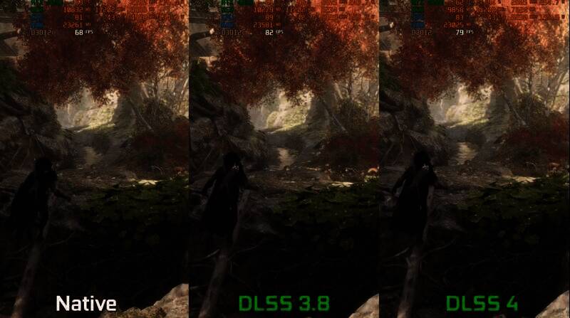 DLSS 3.8与DLSS 4对比图6