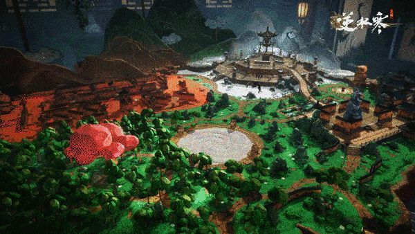 《逆水寒手游》地图机关动图