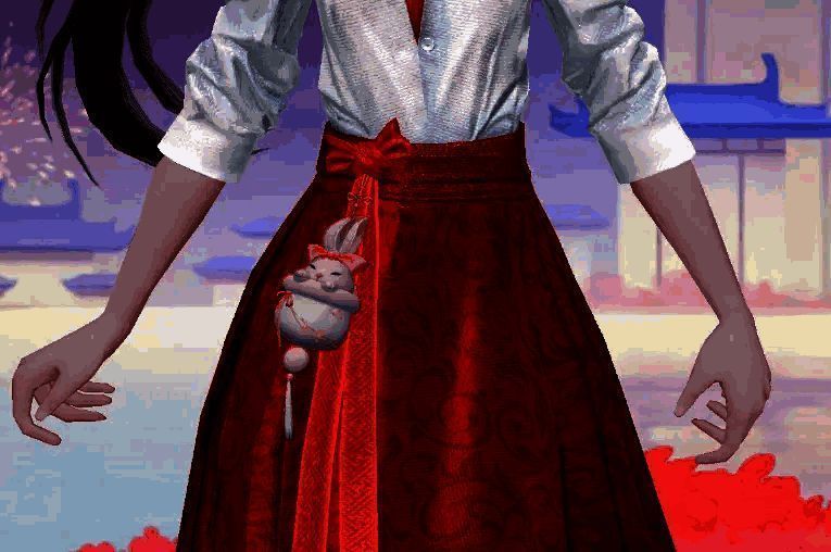 雪兔香包腰饰展示图