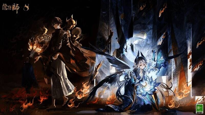 阴阳师专属插画月映焰行