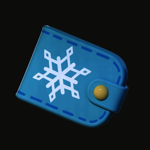 《蛋仔派对》小浮冰霜霜的雪花小钱包