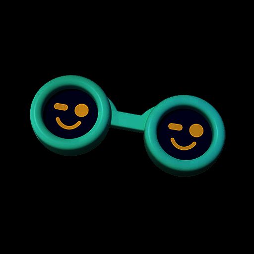 《蛋仔派对》小浮冰霜霜戴笑脸眼镜画面