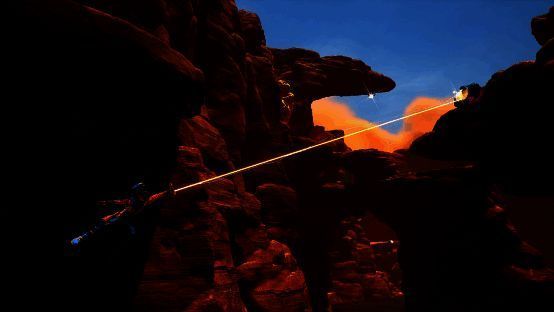 游戏中玩家在星球上的冒险场景