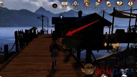 码头指定位置NPC对话场景图