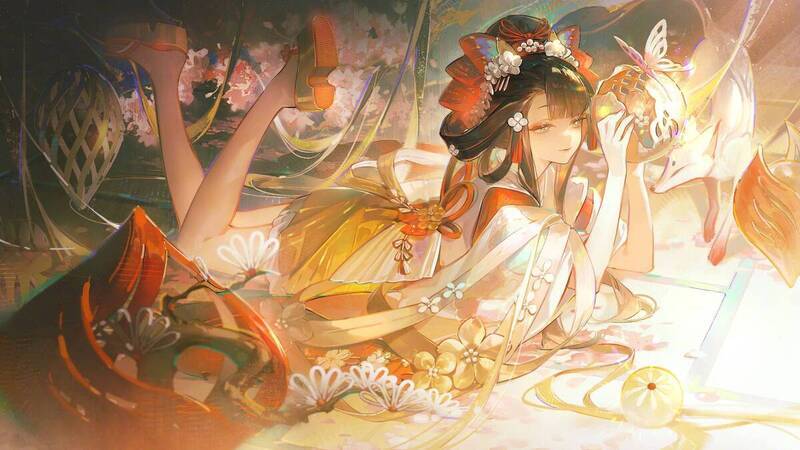 面灵气典藏皮肤专属插画·鞠中流景