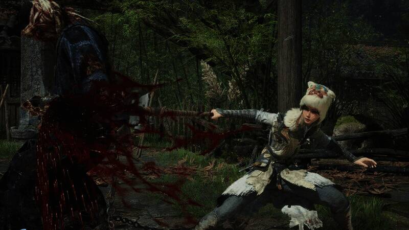 《明末：渊虚之羽》游戏新截图，女主与敌人战斗画面