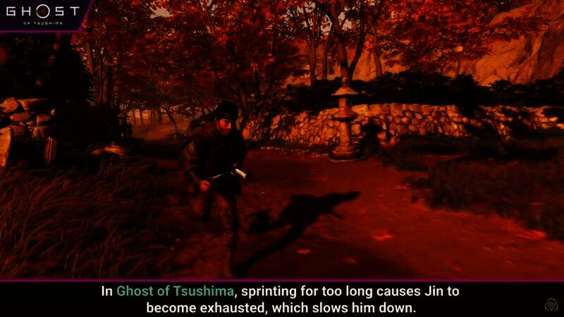 《对马岛之鬼》男主冲刺画面