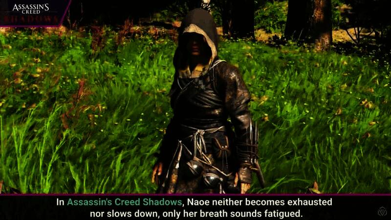 《刺客信条：影》女主冲刺画面