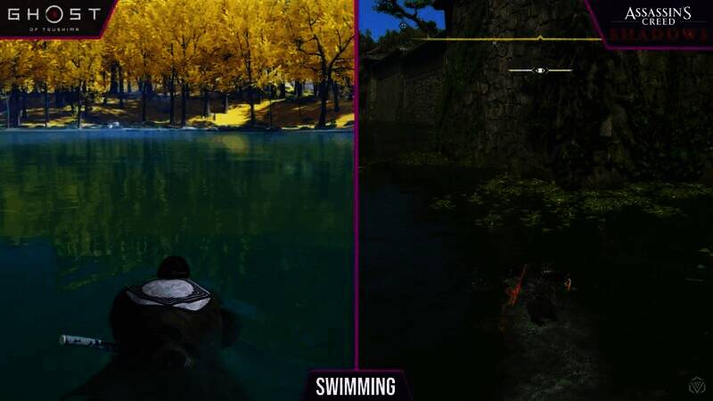 《刺客信条：影》女主游泳画面