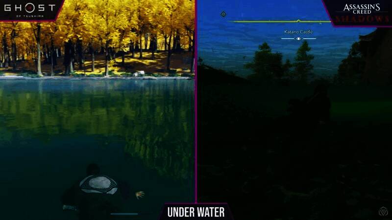 《刺客信条：影》女主水下画面