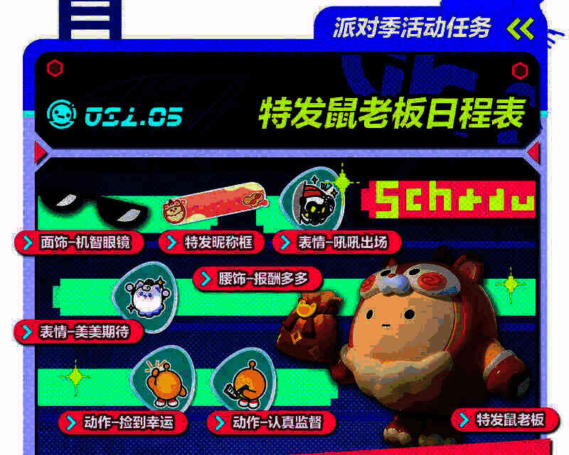 《蛋仔派对》特发鼠老板及相关奖励图