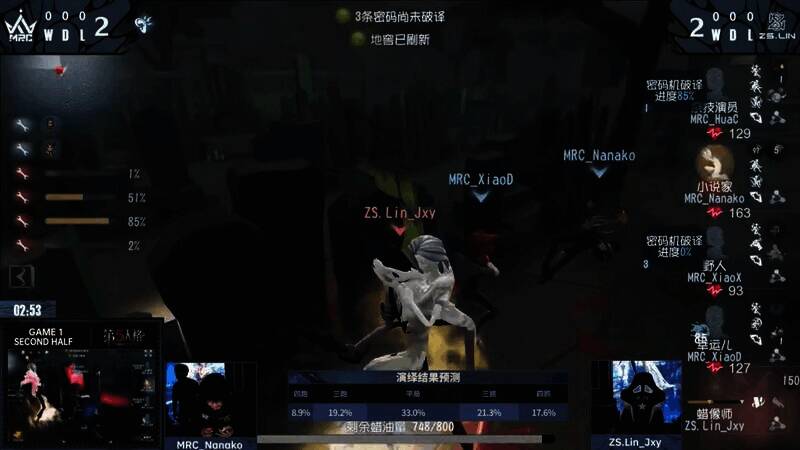 ZS.Lin_Jxy闪现精准击倒小说家的画面