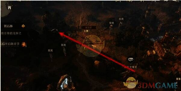 需要触摸的鹿的位置