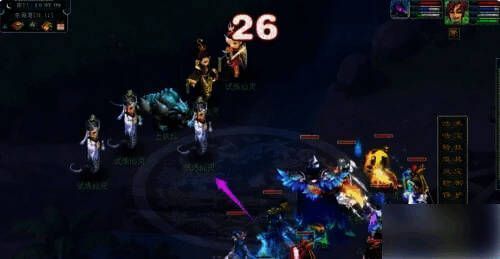 战斗集火小怪画面