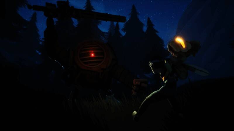 《午夜机器人》中的战斗画面