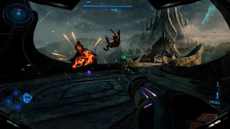 《银河战士Prime 4：Beyond》游戏截图中的维罗斯星球场景