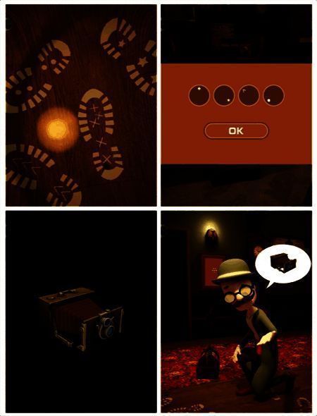 游戏中得到相机并放入照片的画面