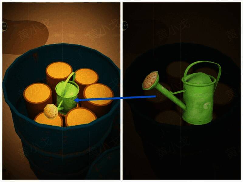 打开铁桶获得水壶图片