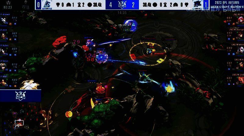 LNGM与LF比赛激烈画面