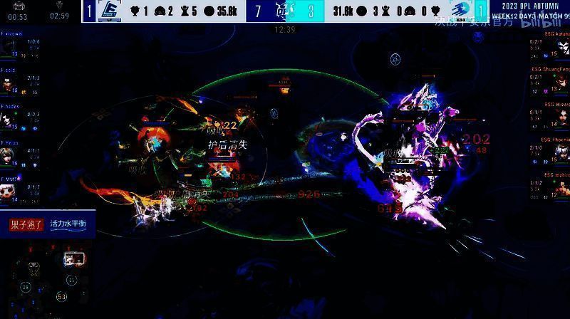 LF与ESG比赛第三小局决胜场景