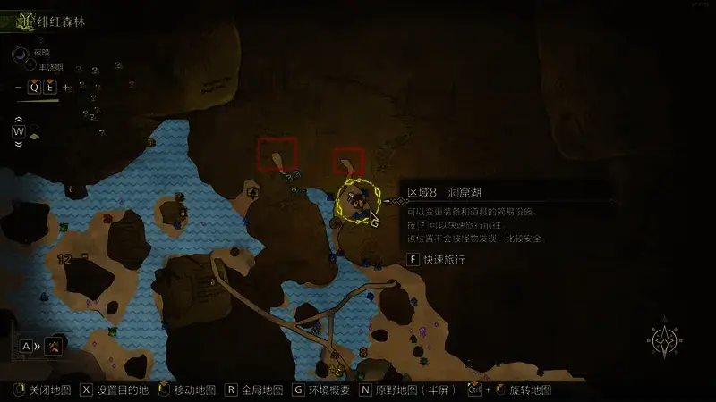 捕鱼地点图