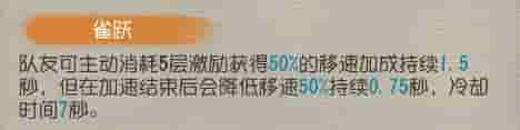 雀跃技能相关图片