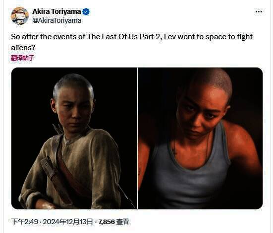 《最后的生还者2》与《星际：异端先知》关联调侃画面