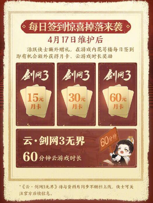 每日签到惊喜掉落相关展示图