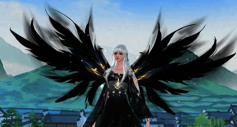 羽化登仙羽翼正面展示图