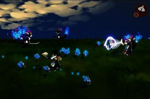 双人合作在游戏中冒险的画面