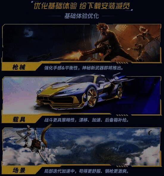 荒野行动优化体验相关画面