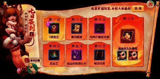 签到活动奖励展示图