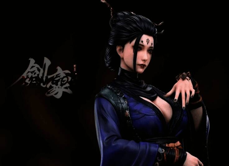 《黑神话：悟空》蜘蛛精四妹手办外观图