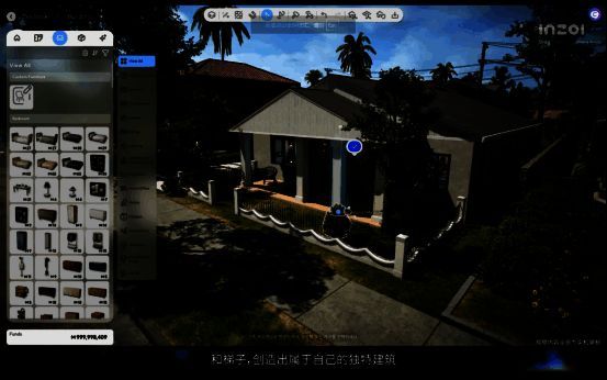 《inZOI》建造模式室内布置图片