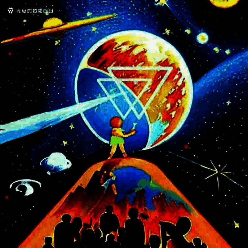 拉格朗日银河太空节日音乐相关画面