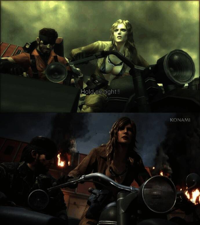 《合金装备3：重制版》与原版游戏画面对比图3