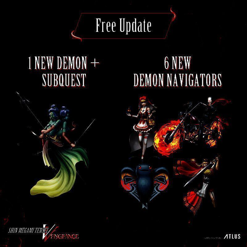 《真女神转生5：复仇》补丁更新相关界面