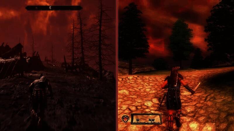 《上古卷轴4：湮灭重制版》与原版画面对比图18