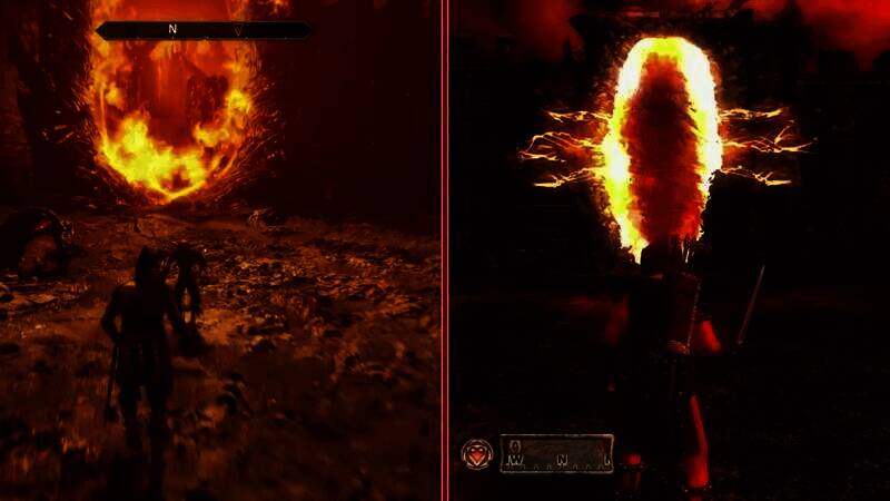 《上古卷轴4：湮灭重制版》与原版画面对比图19