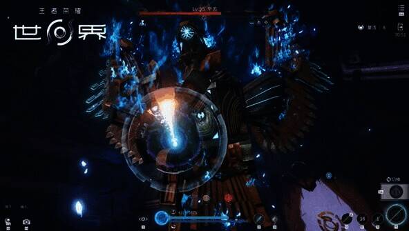 《王者荣耀世界》多人团战BOSS画面